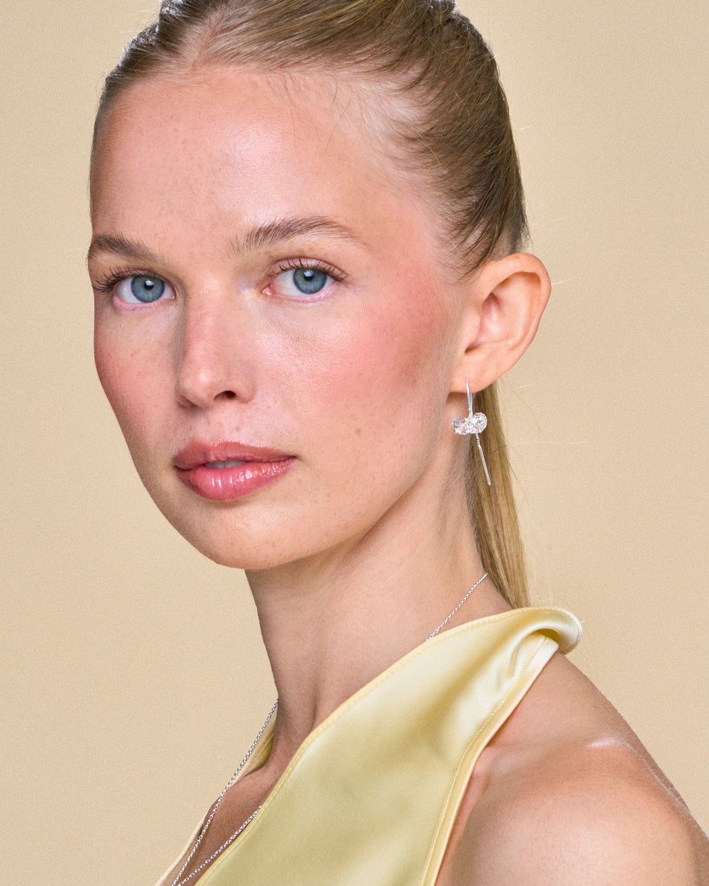 Glossy Glaze Earrings in Silver