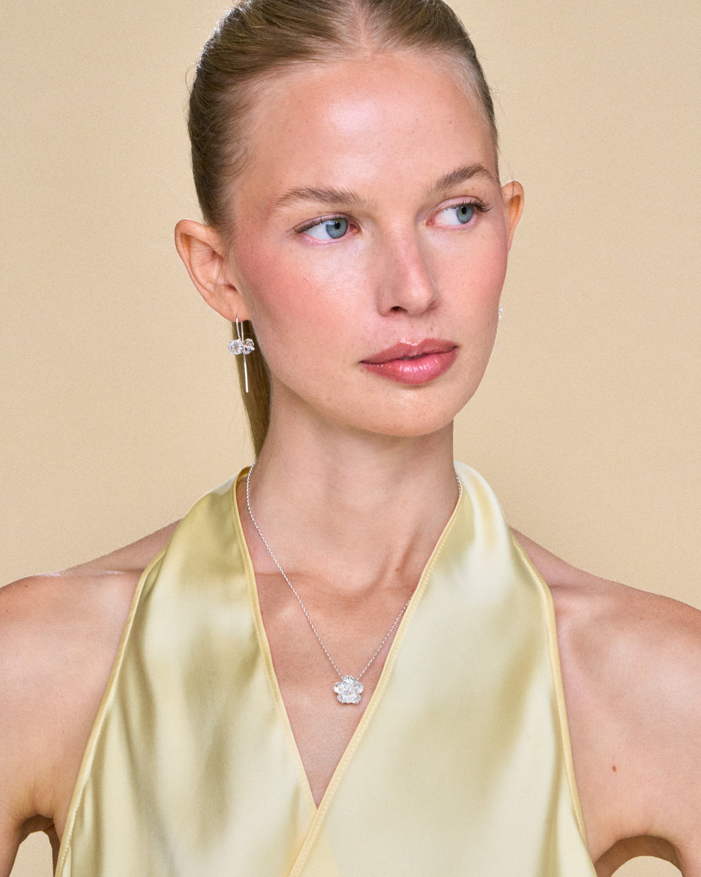 Glossy Glaze Earrings in Silver