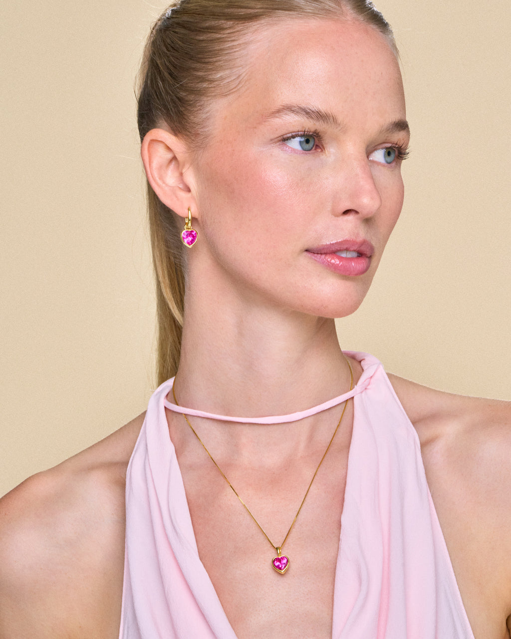 Sweethearts Pink Necklace