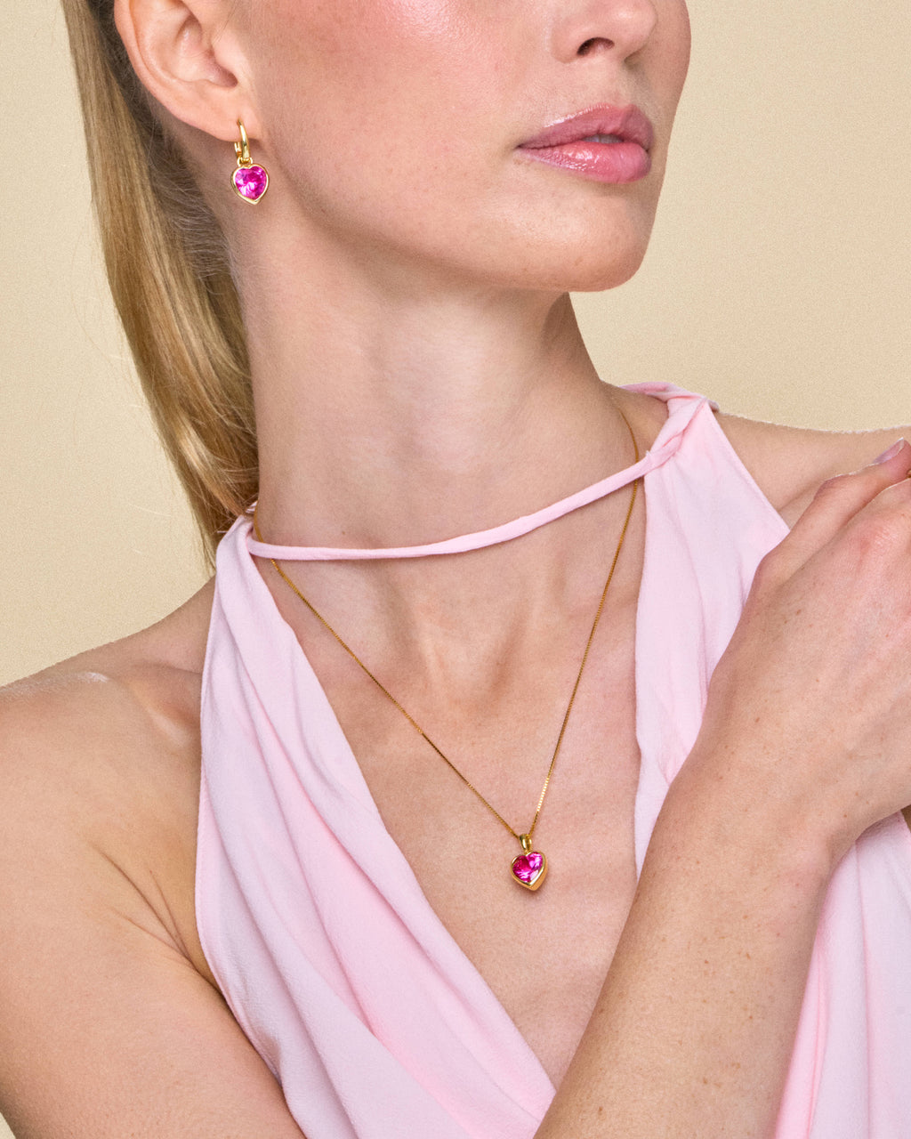 Sweethearts Pink Necklace