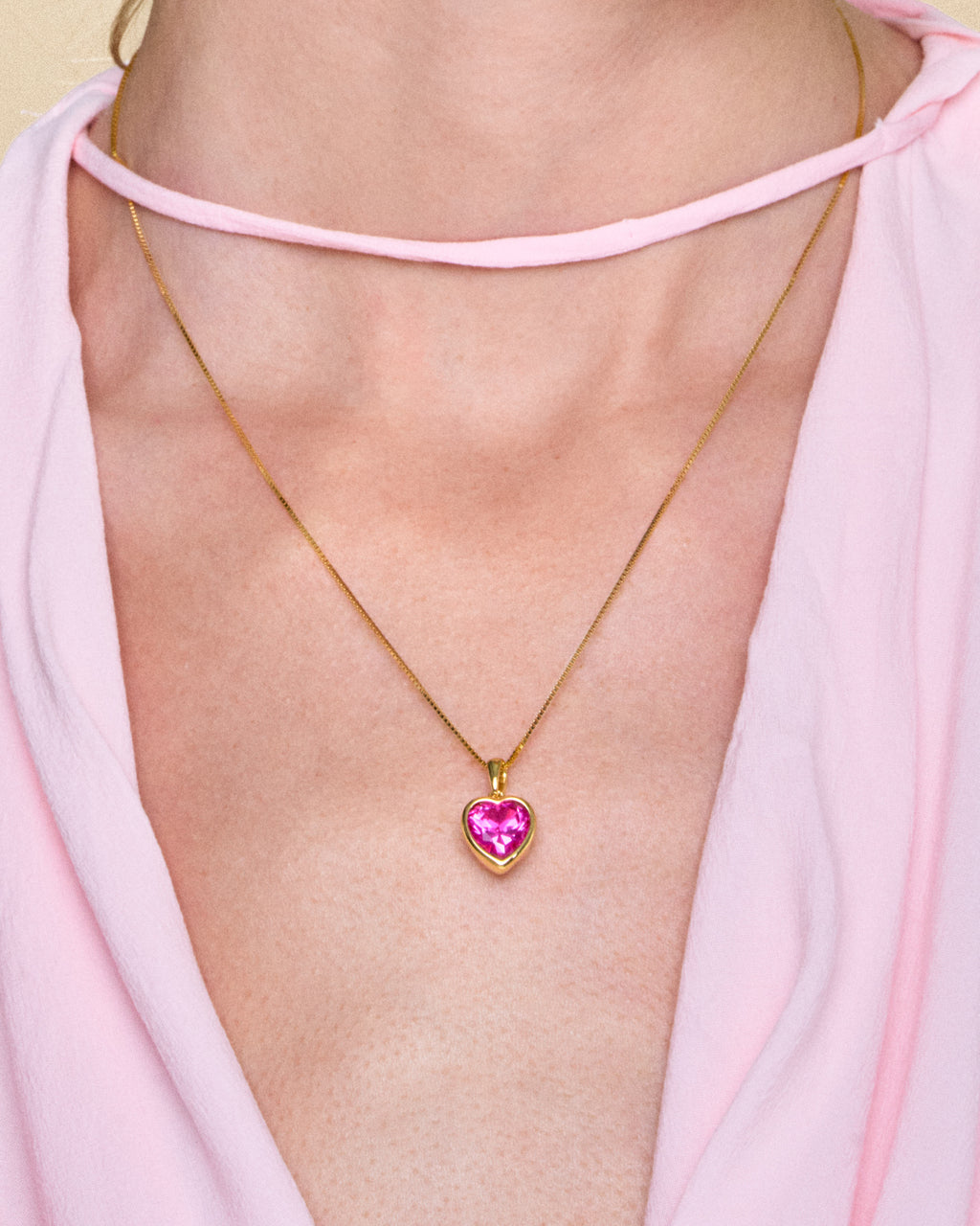 Sweethearts Pink Necklace