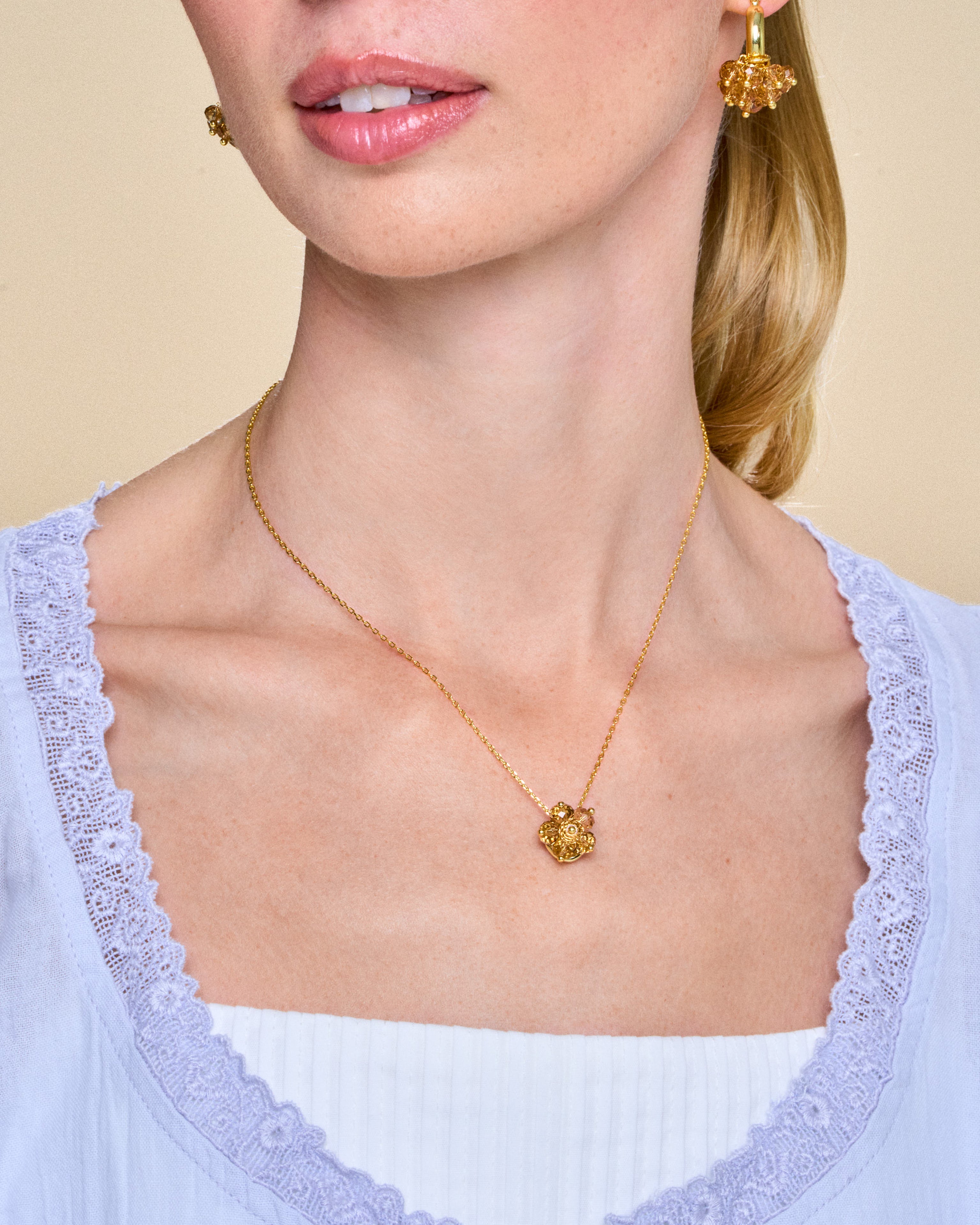 Cinnamon Spice Cake Necklace