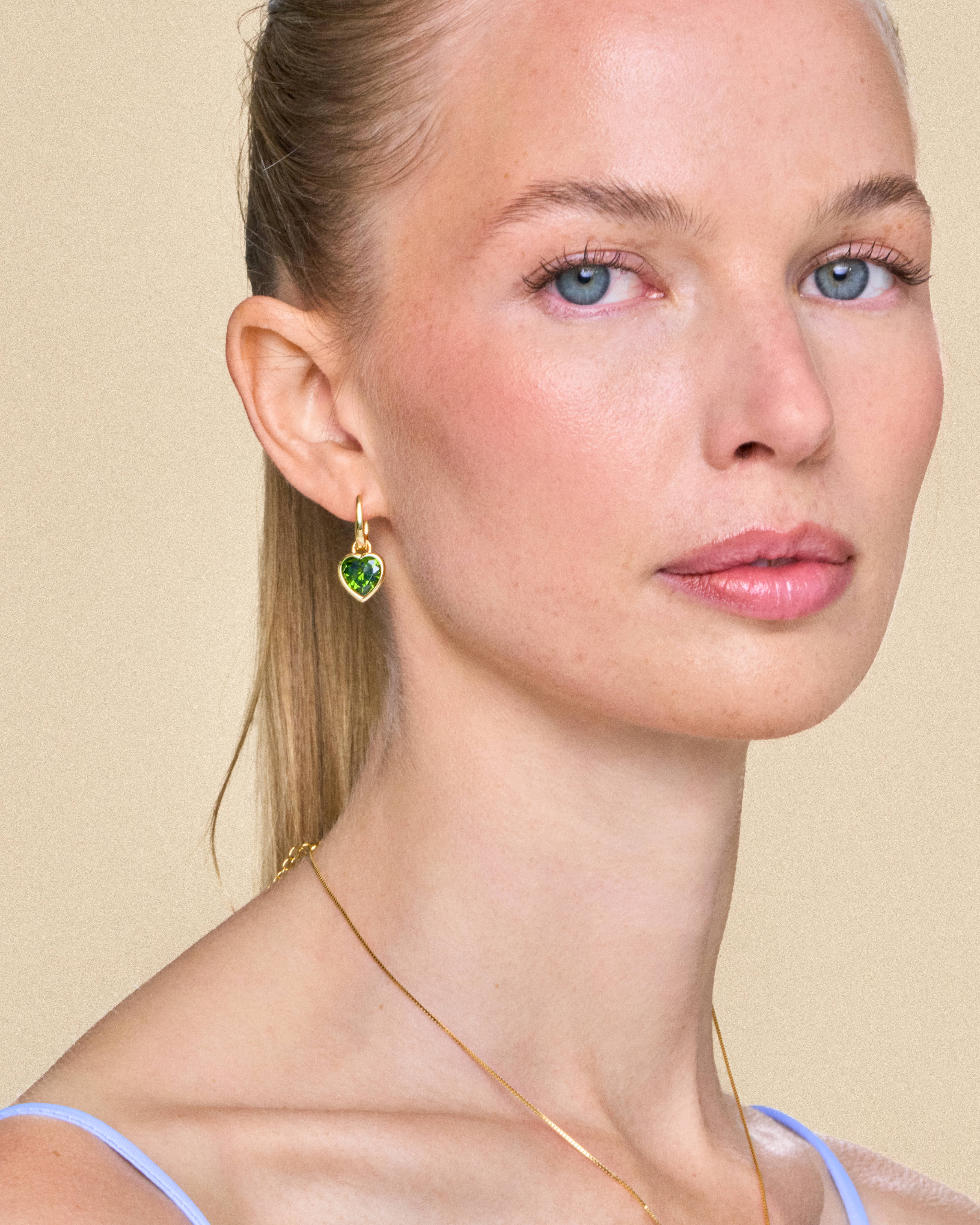 Sweethearts Green Earrings
