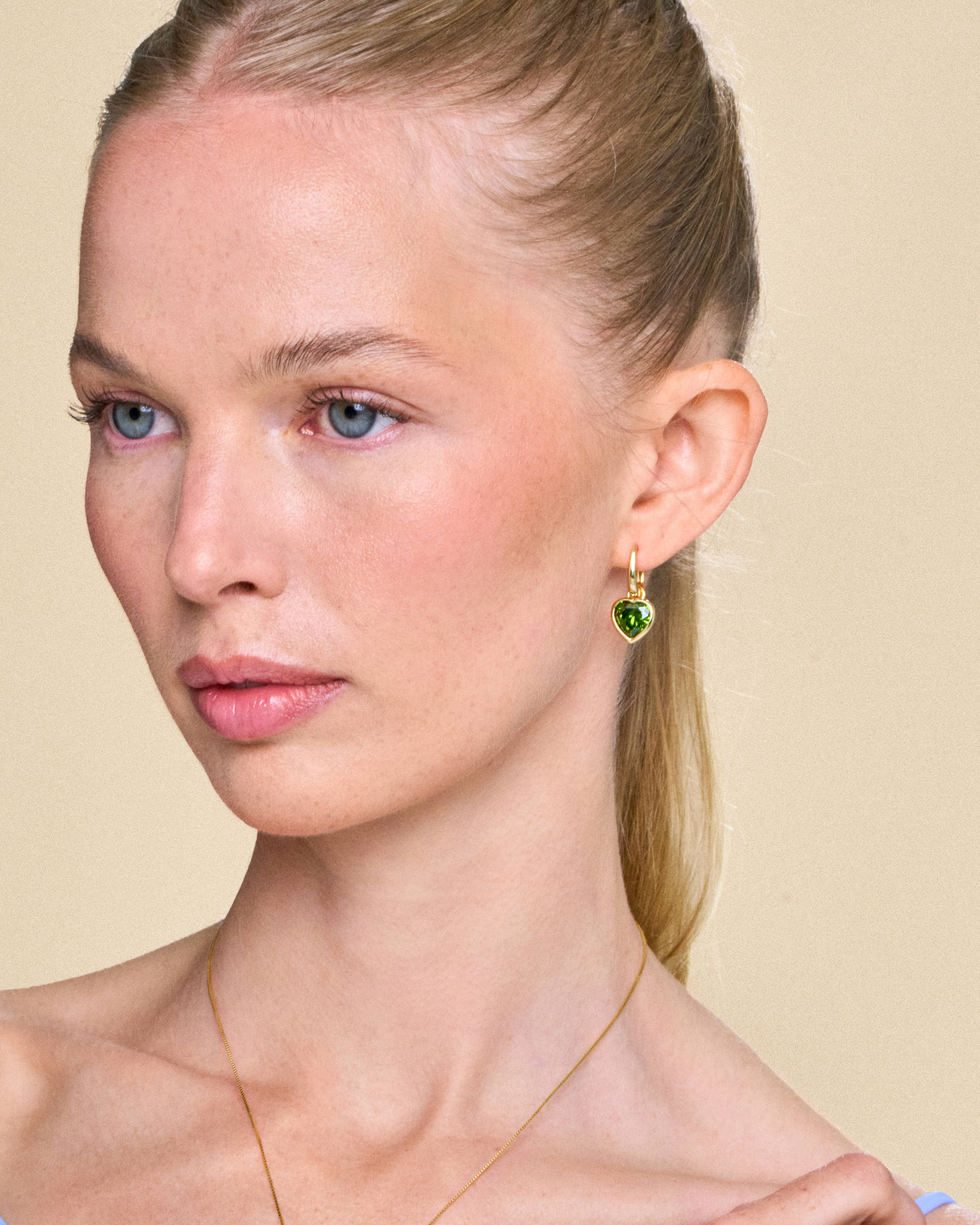 Sweethearts Green Earrings