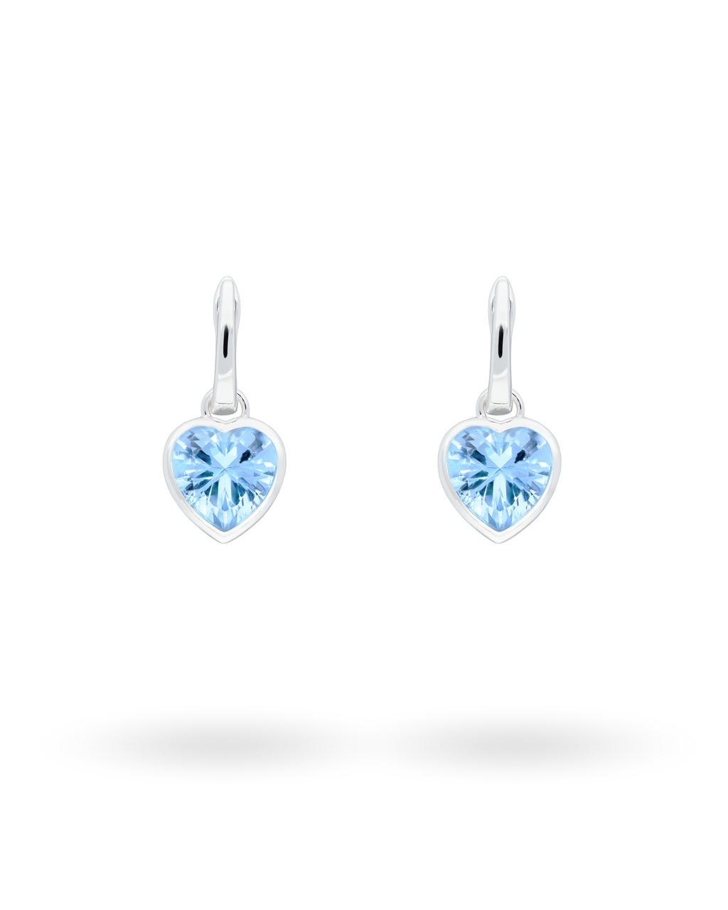 Sweethearts Blue Earrings in Silver