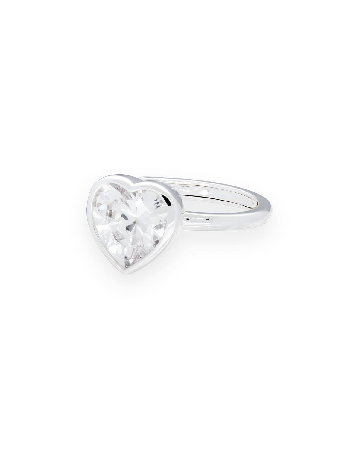 Sweethearts Crystal Ring in Silver