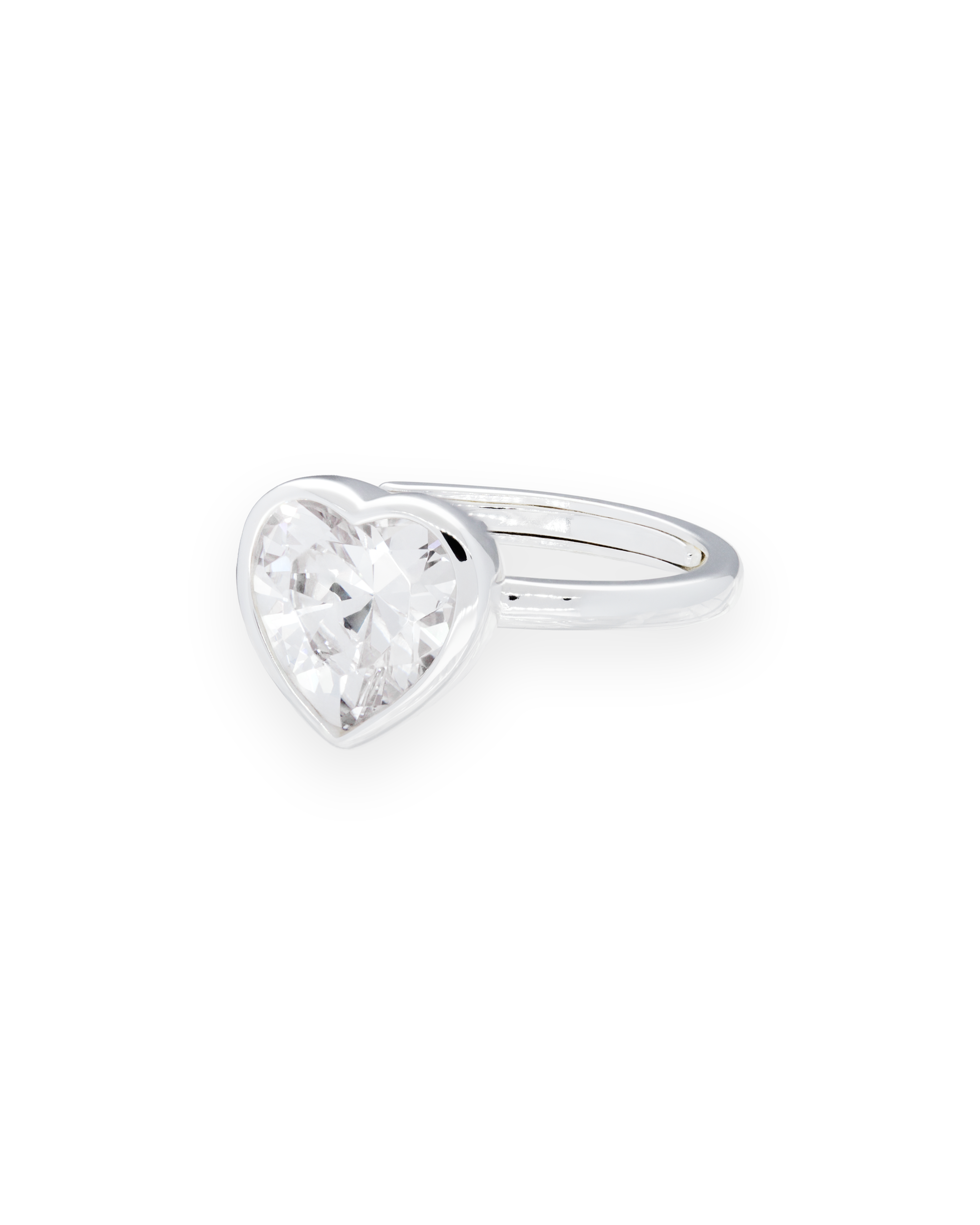 Sweethearts Crystal Ring in Silver