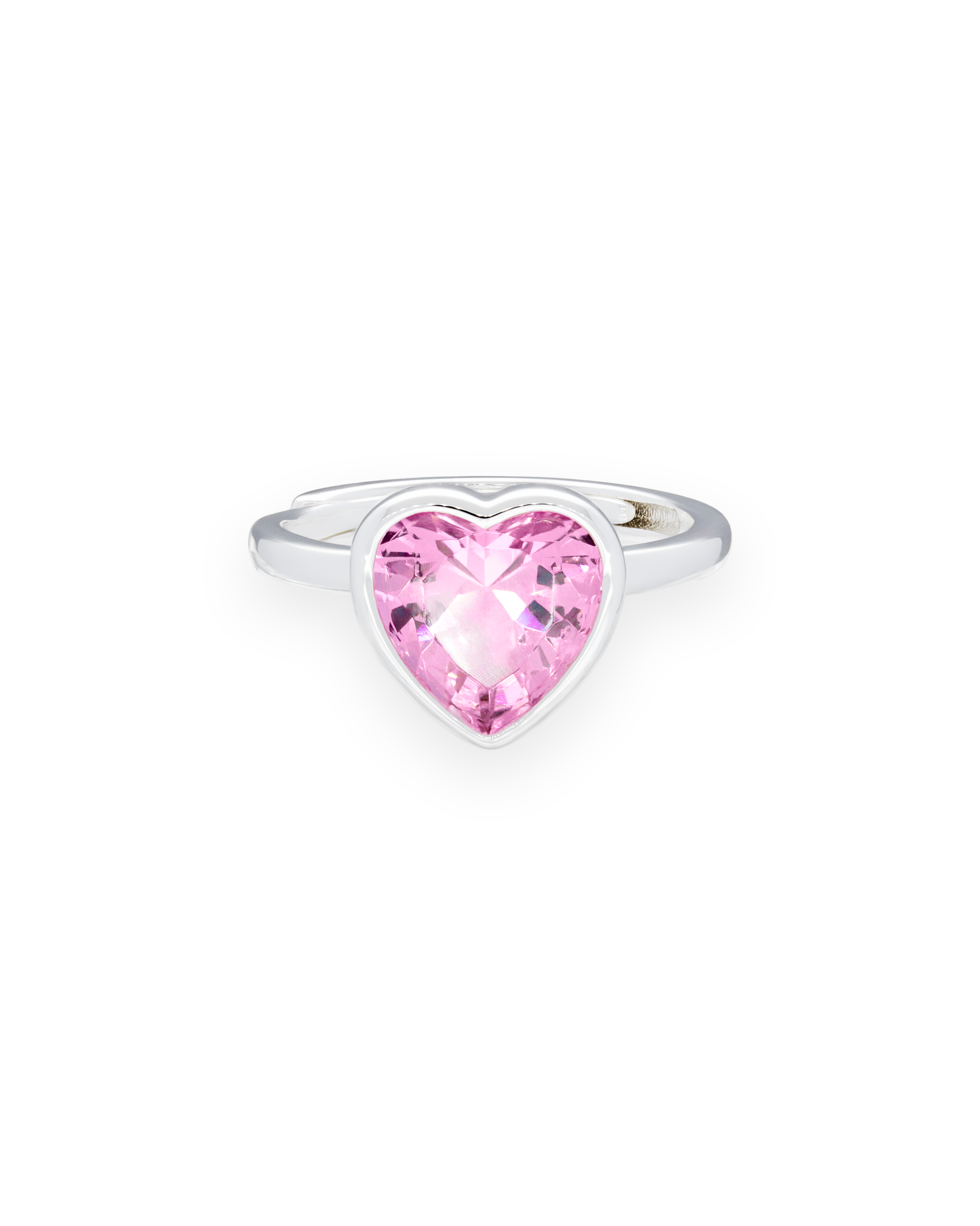 Sweethearts Light Pink Ring in Silver