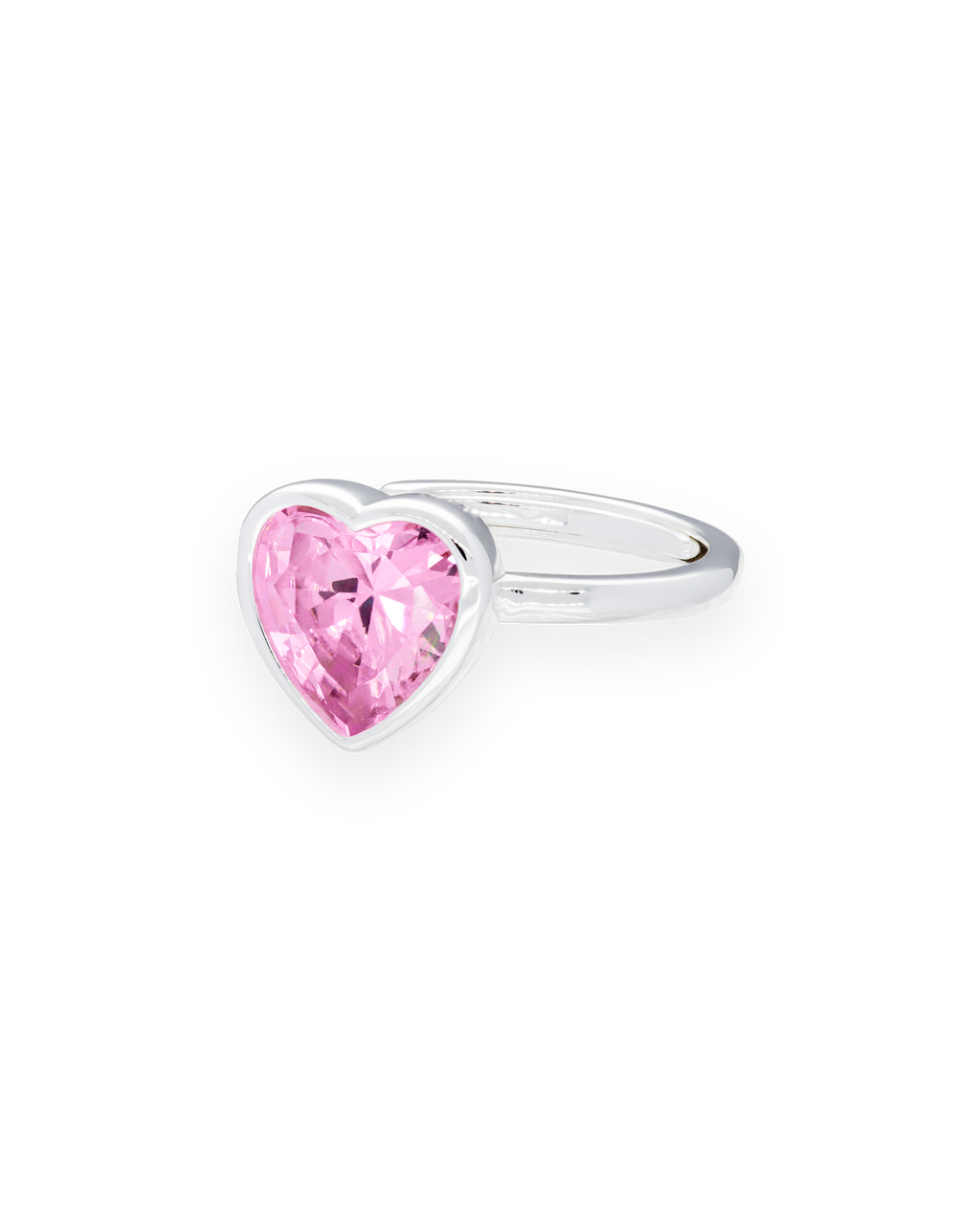 Sweethearts Light Pink Ring in Silver
