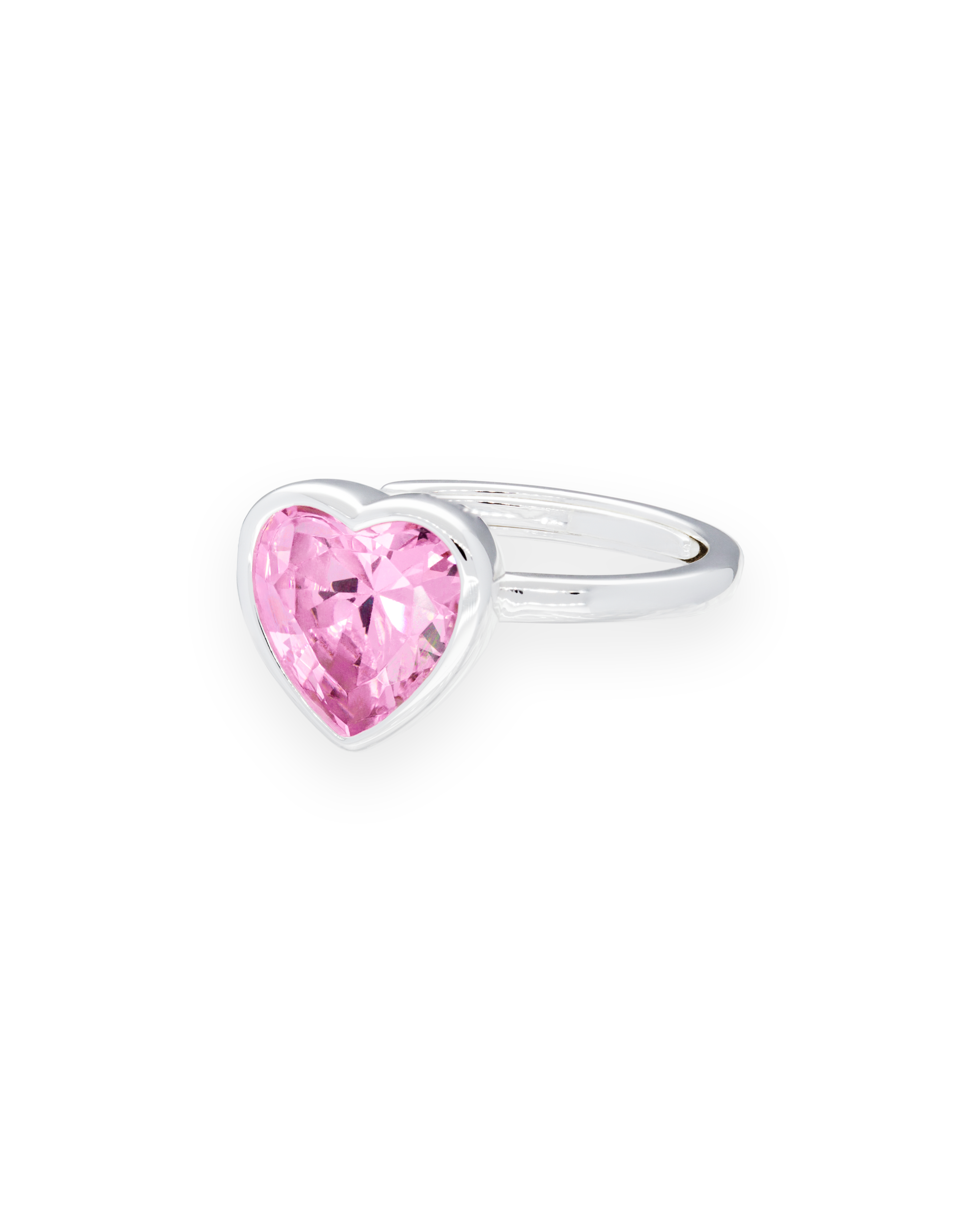 Sweethearts Light Pink Ring in Silver