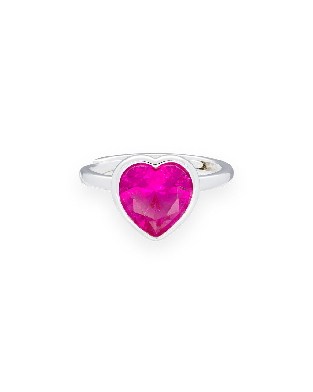 Sweethearts Pink Ring in Silver