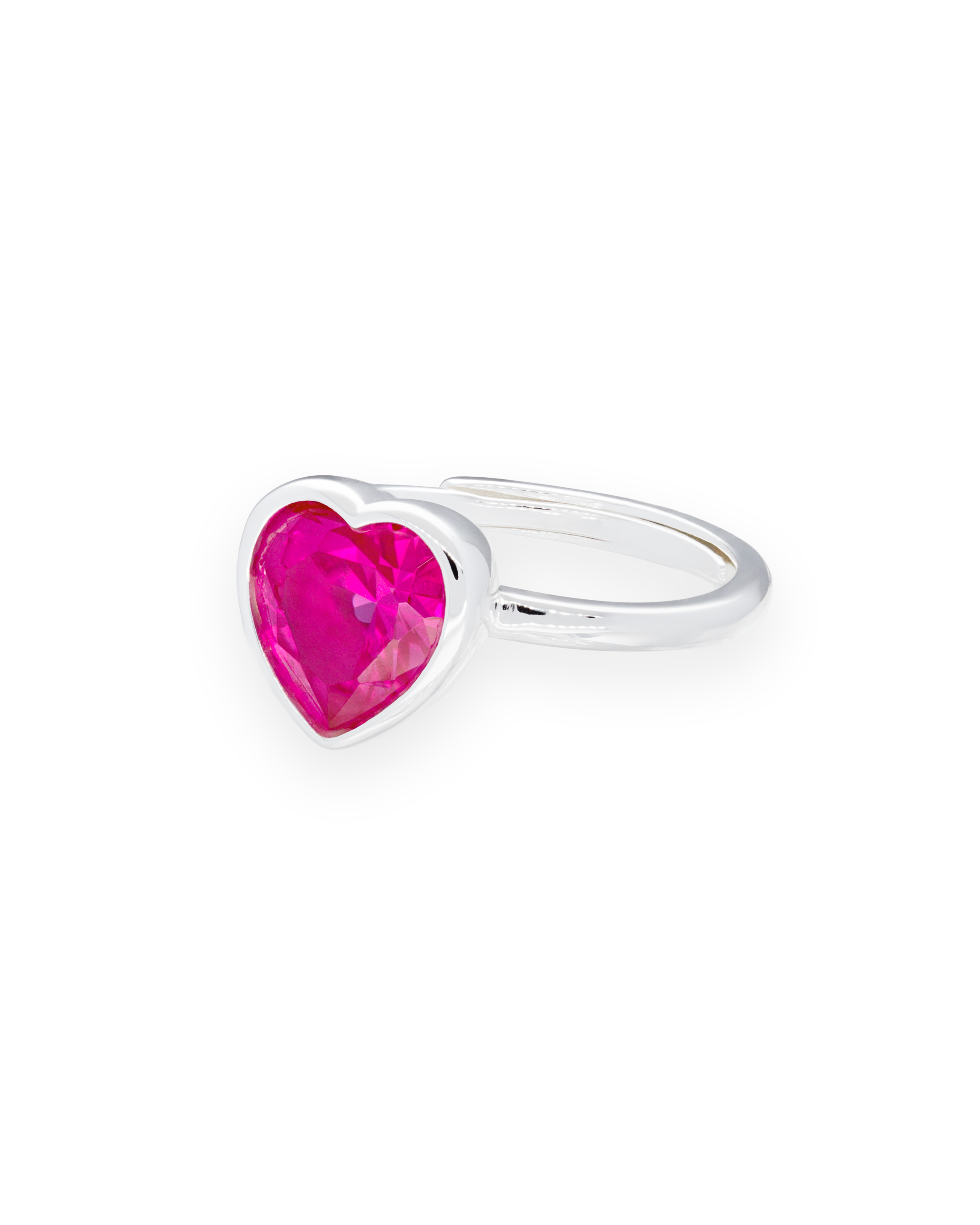 Sweethearts Pink Ring in Silver