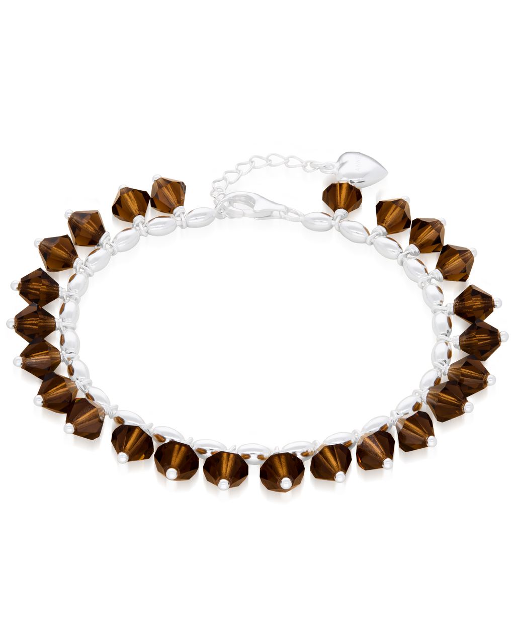 Choco Brownie Bracelet in Silver