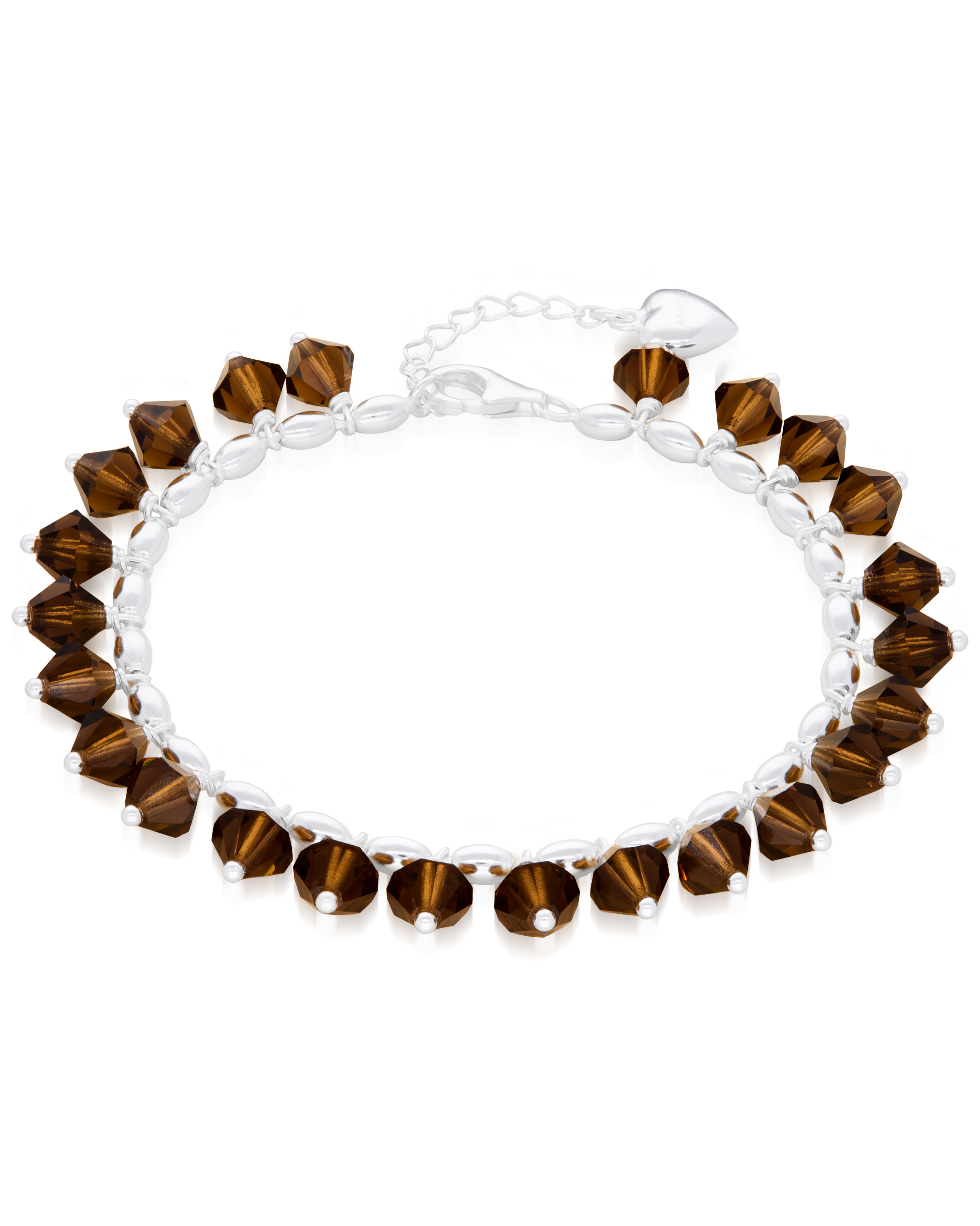 Choco Brownie Bracelet in Silver
