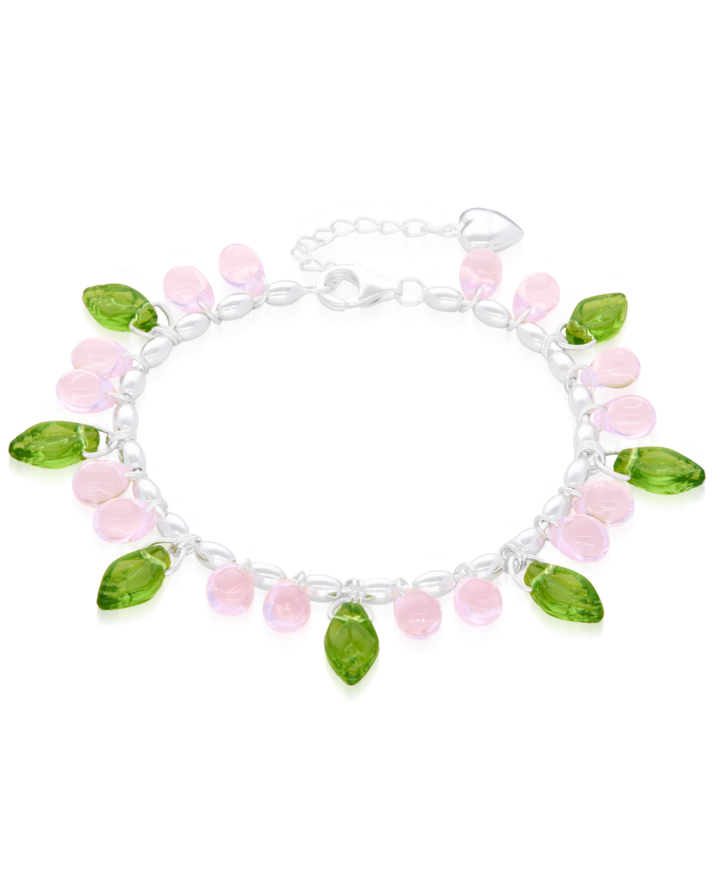 Strawberry Milk Bracelet in Silver