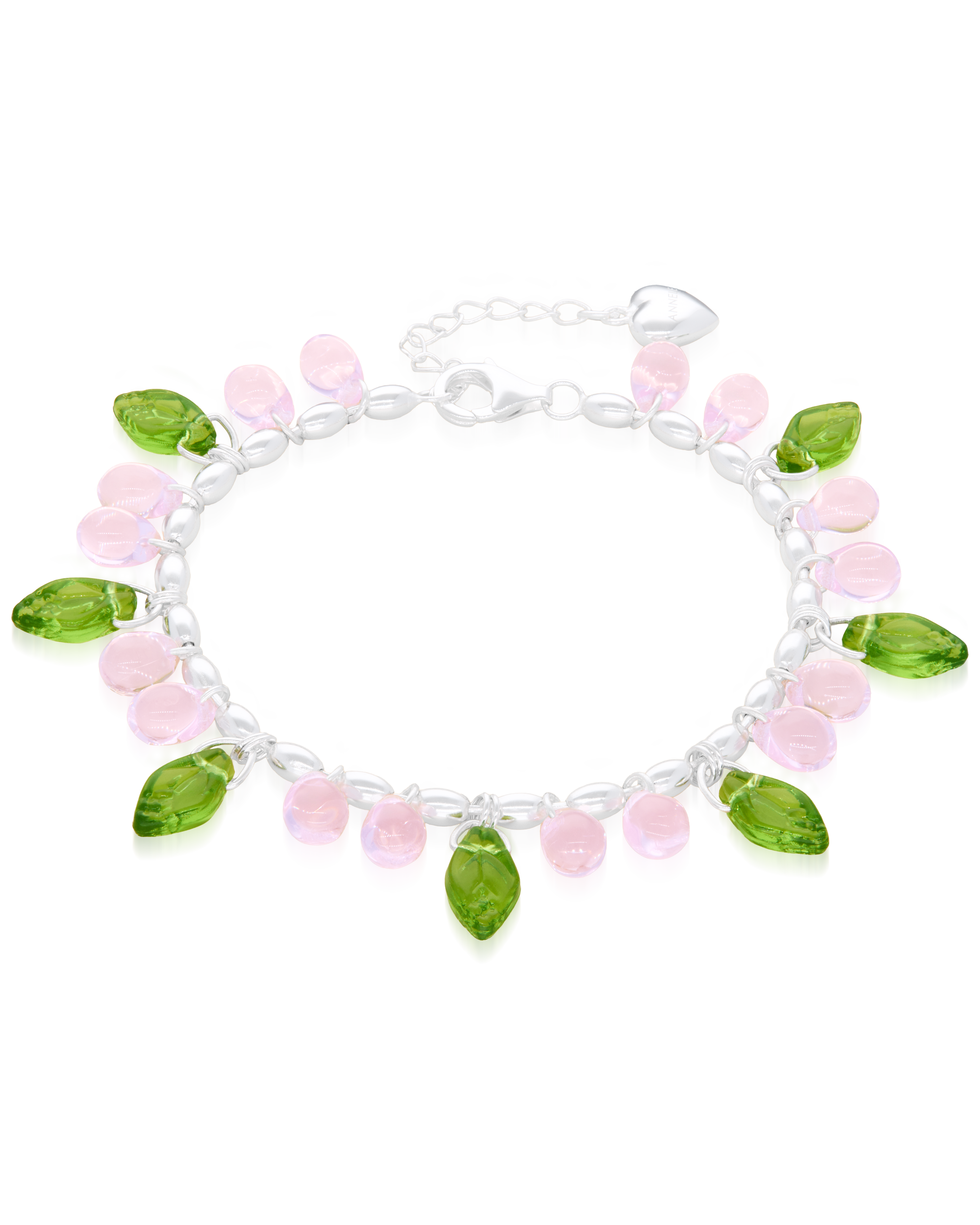 Strawberry Milk Bracelet in Silver