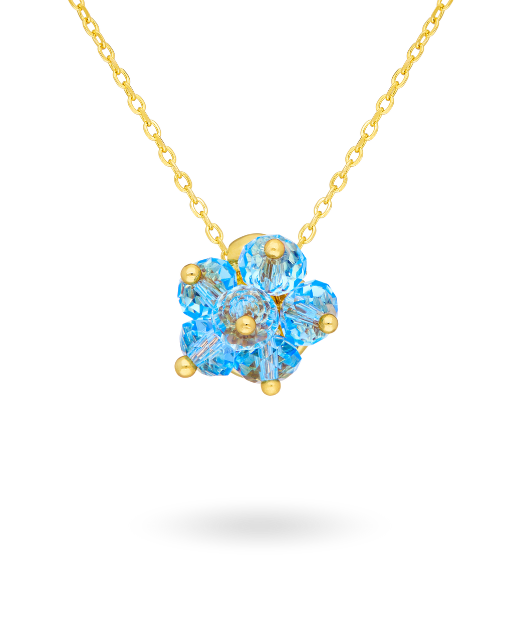 Aqua Cake Necklace