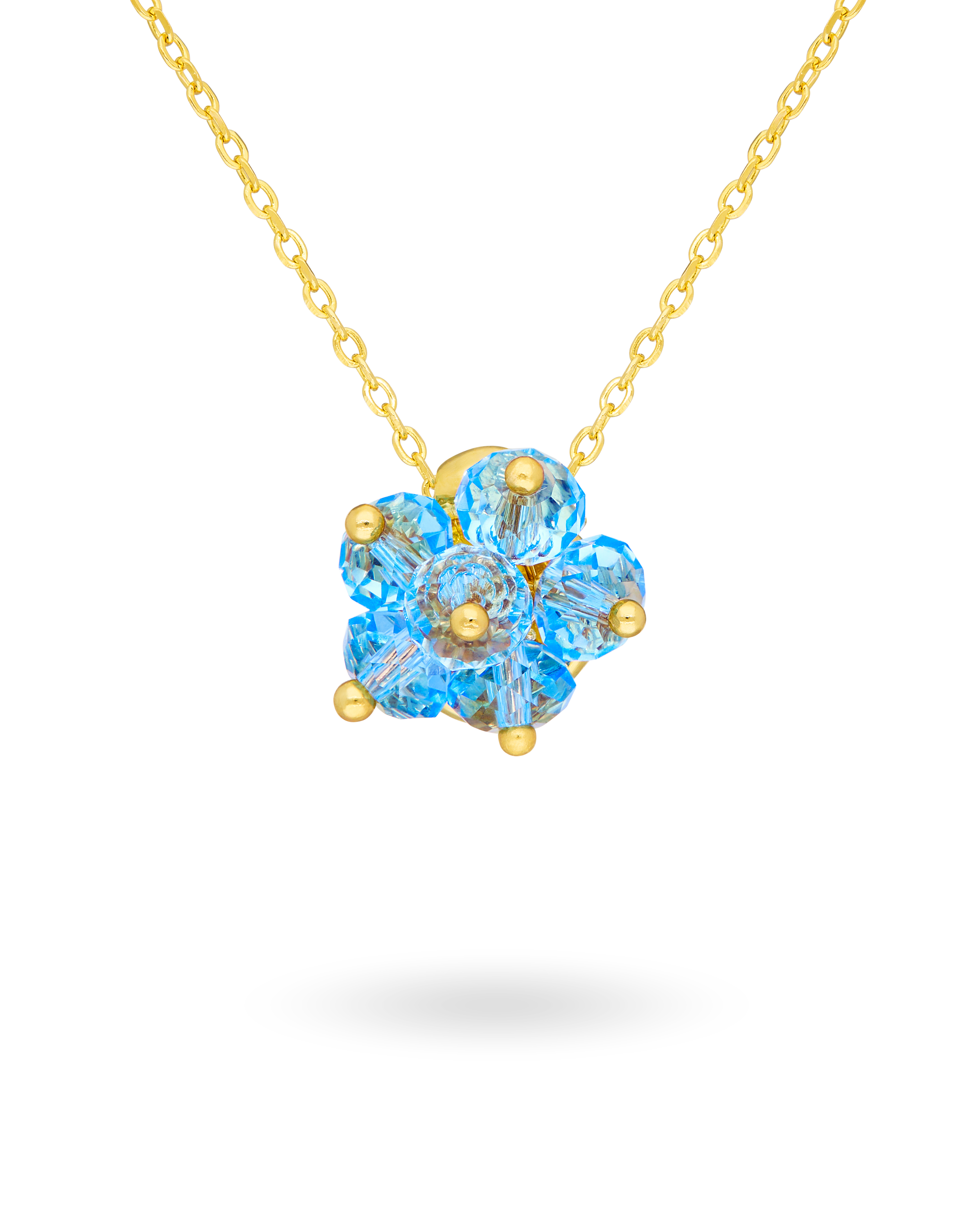 Aqua Cake Necklace