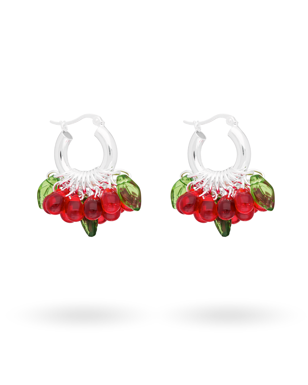 Mini Baby Pomodoro Earrings in Silver