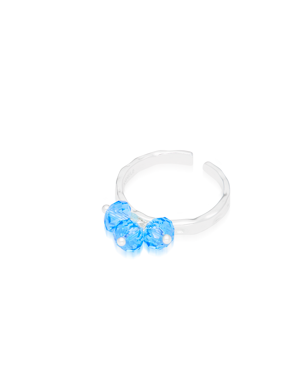 Disco Ring Aquamarine in Silver