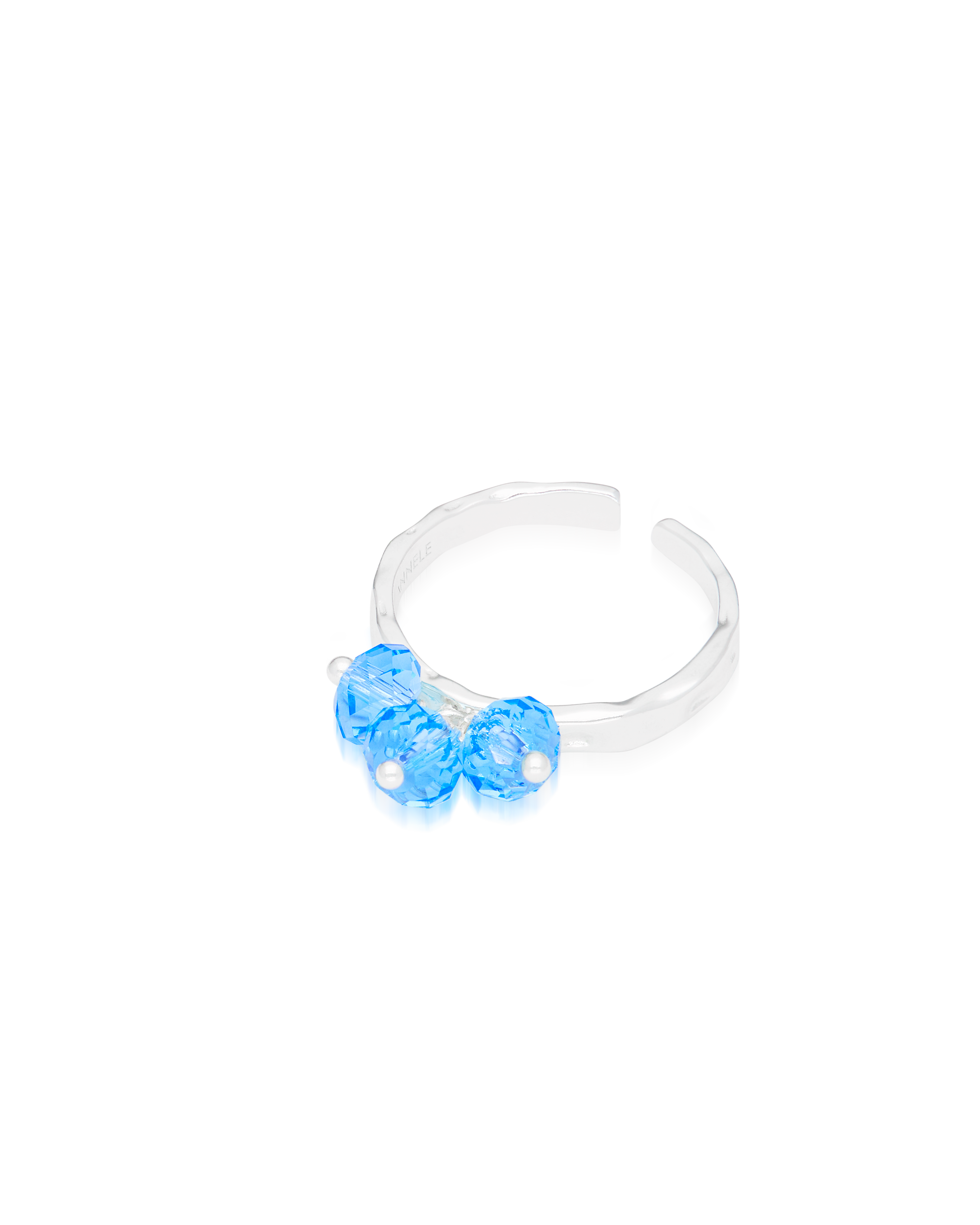 Disco Ring Aquamarine in Silver