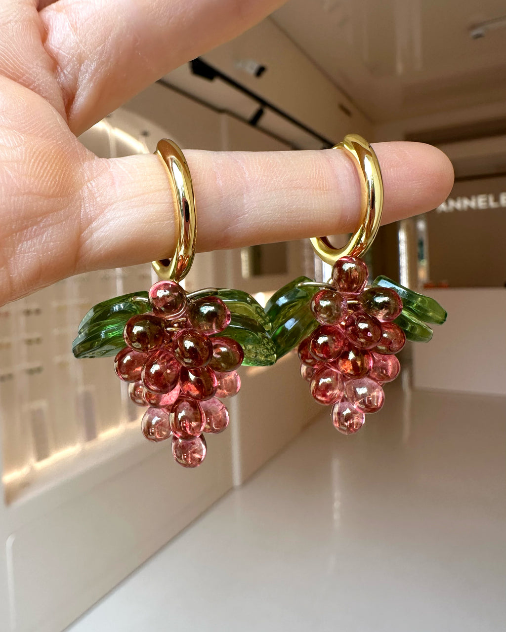 Raspberry Jelly Earrings