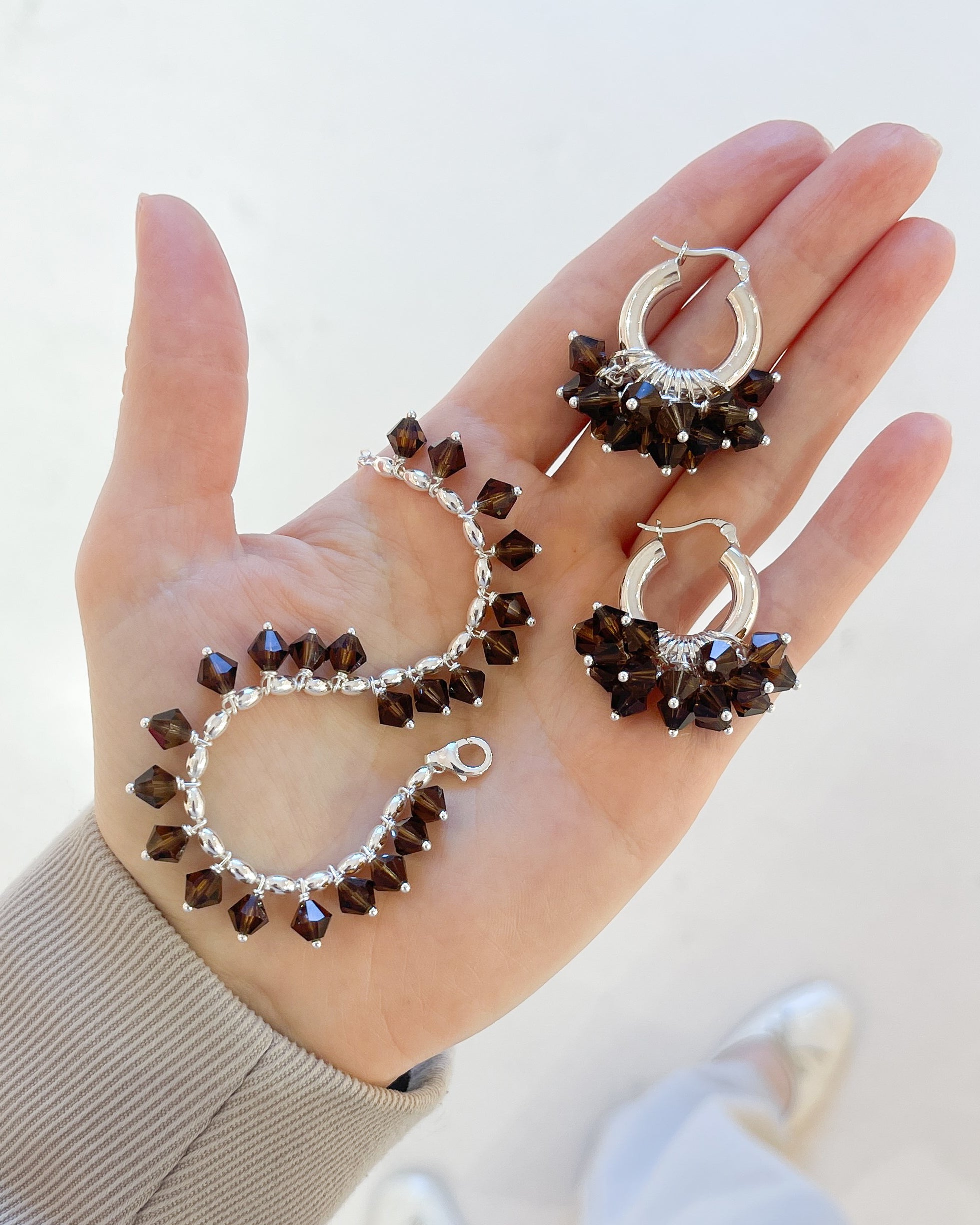 Choco Brownie Bracelet in Silver