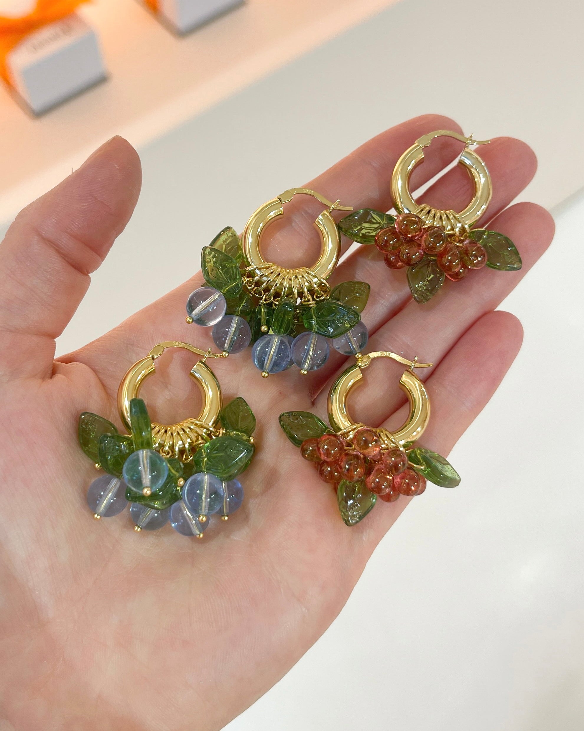 Cranberry Queen Earrings