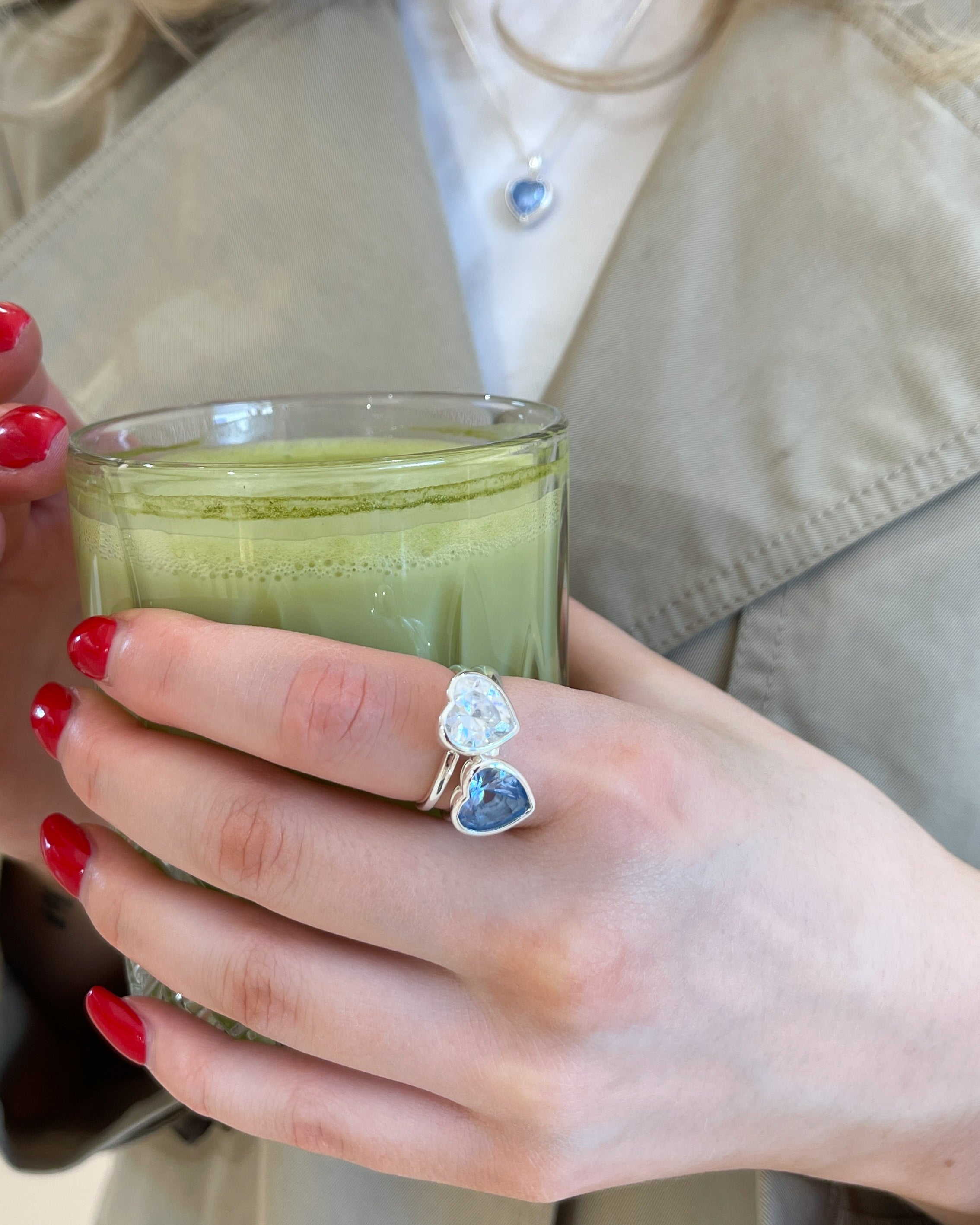 Sweethearts Blue Ring in Silver