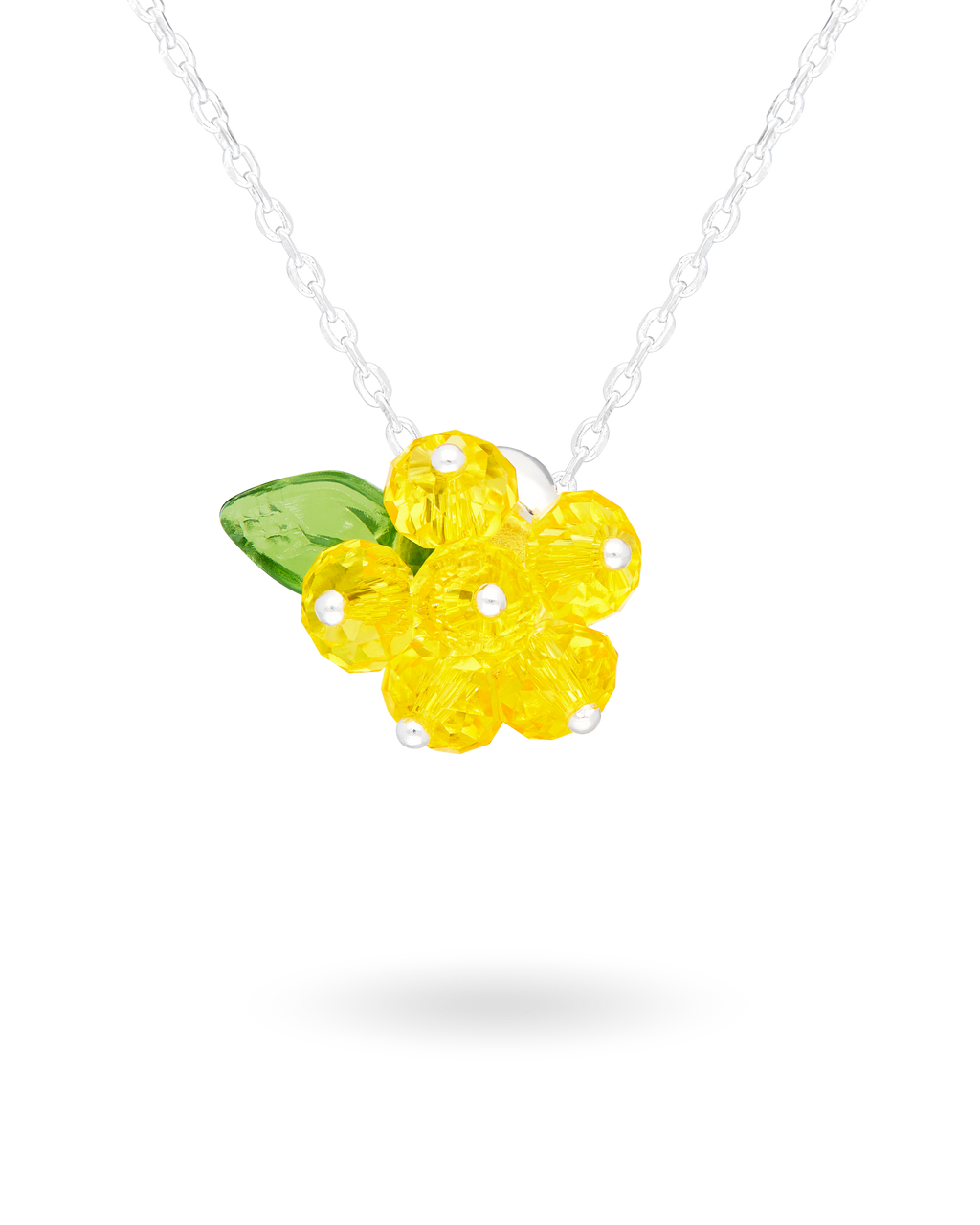 Lemon Cake Necklace in Silver