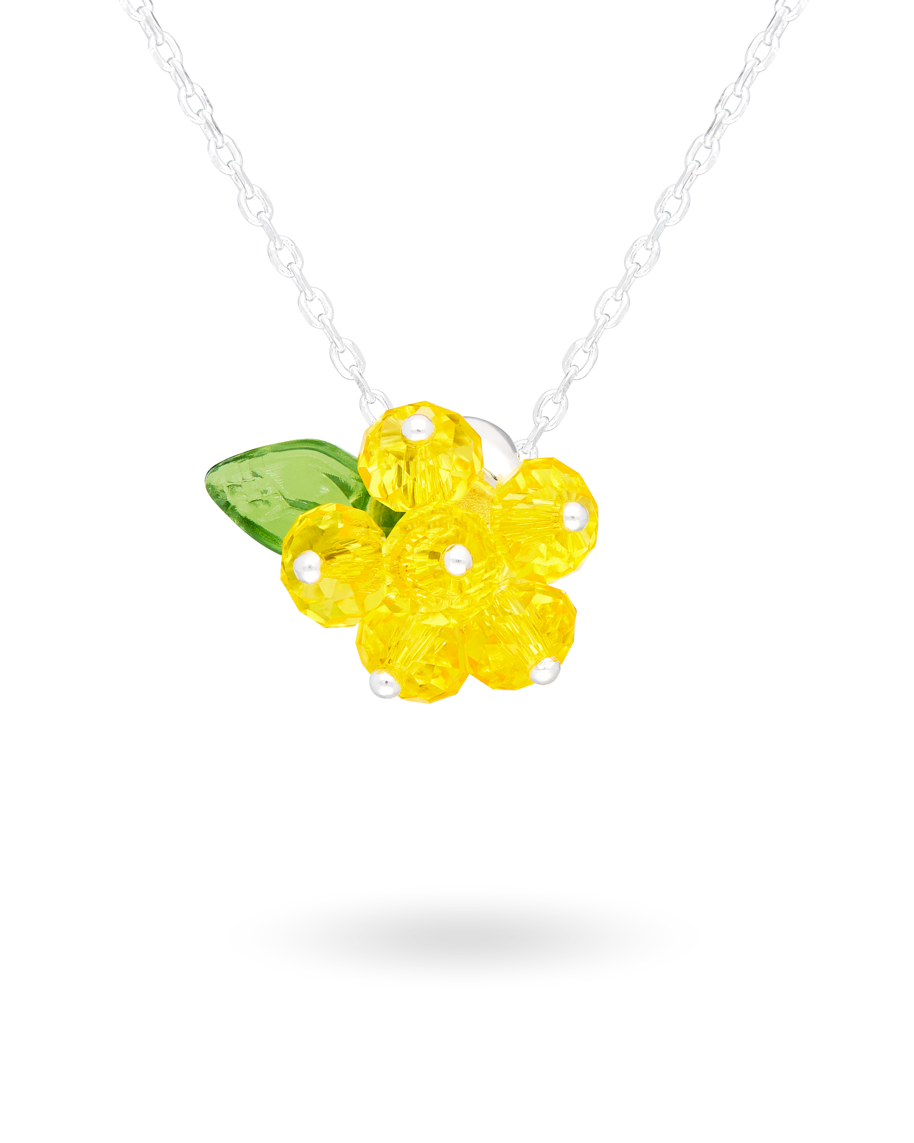 Lemon Cake Necklace in Silver