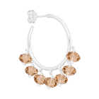 Salted Caramel Swirl Earrings in Silver