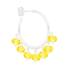 Lemonade Swirl Earrings in Silver