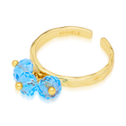 Disco Ring Aquamarine