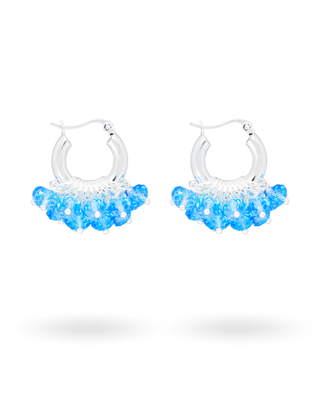 Mini Aquamarine Earrings in Silver