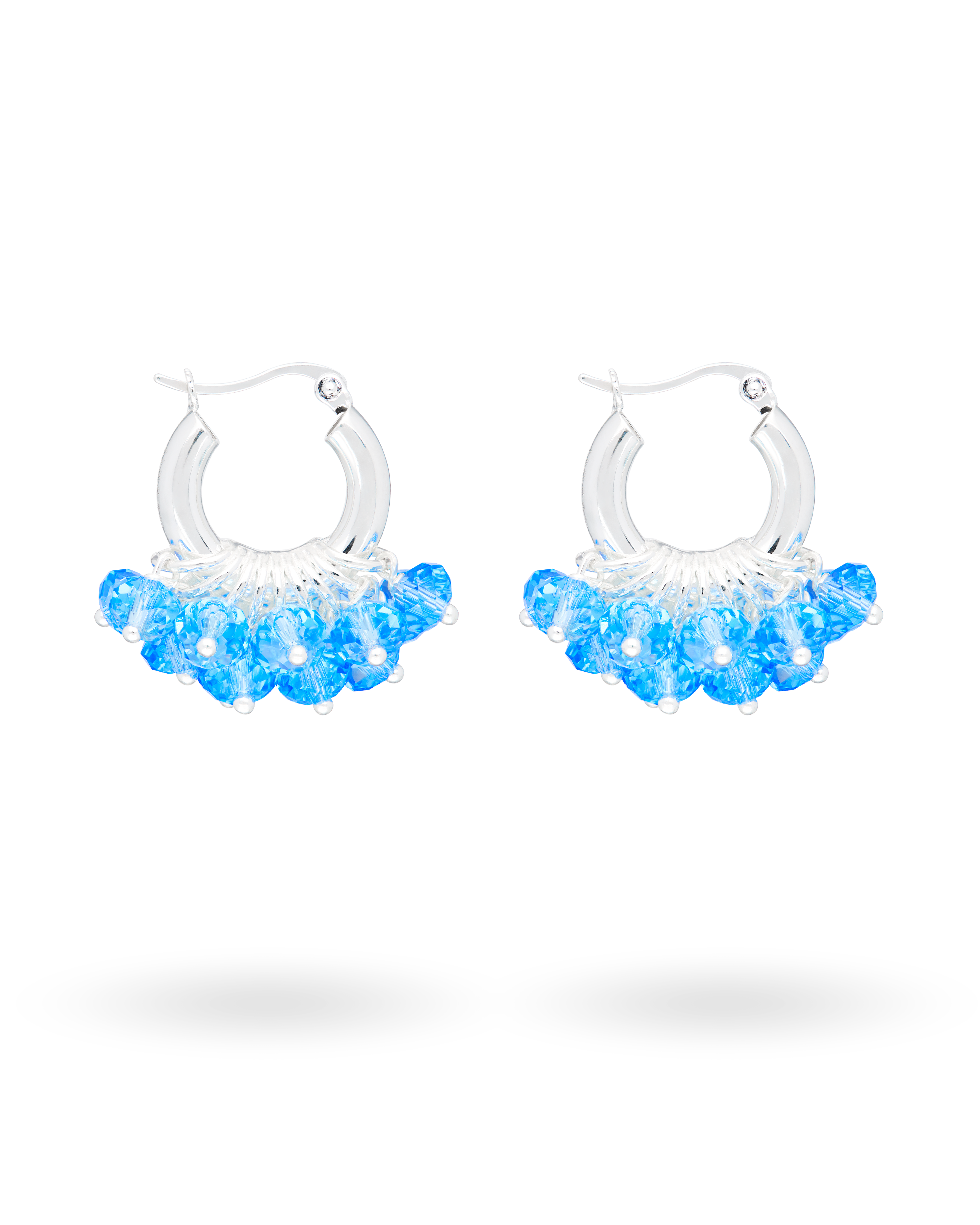 Mini Aquamarine Earrings in Silver