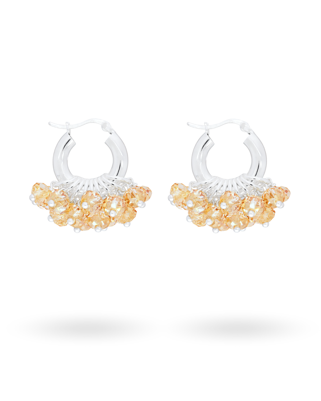 Mini Biscuit Bliss Earrings in Silver
