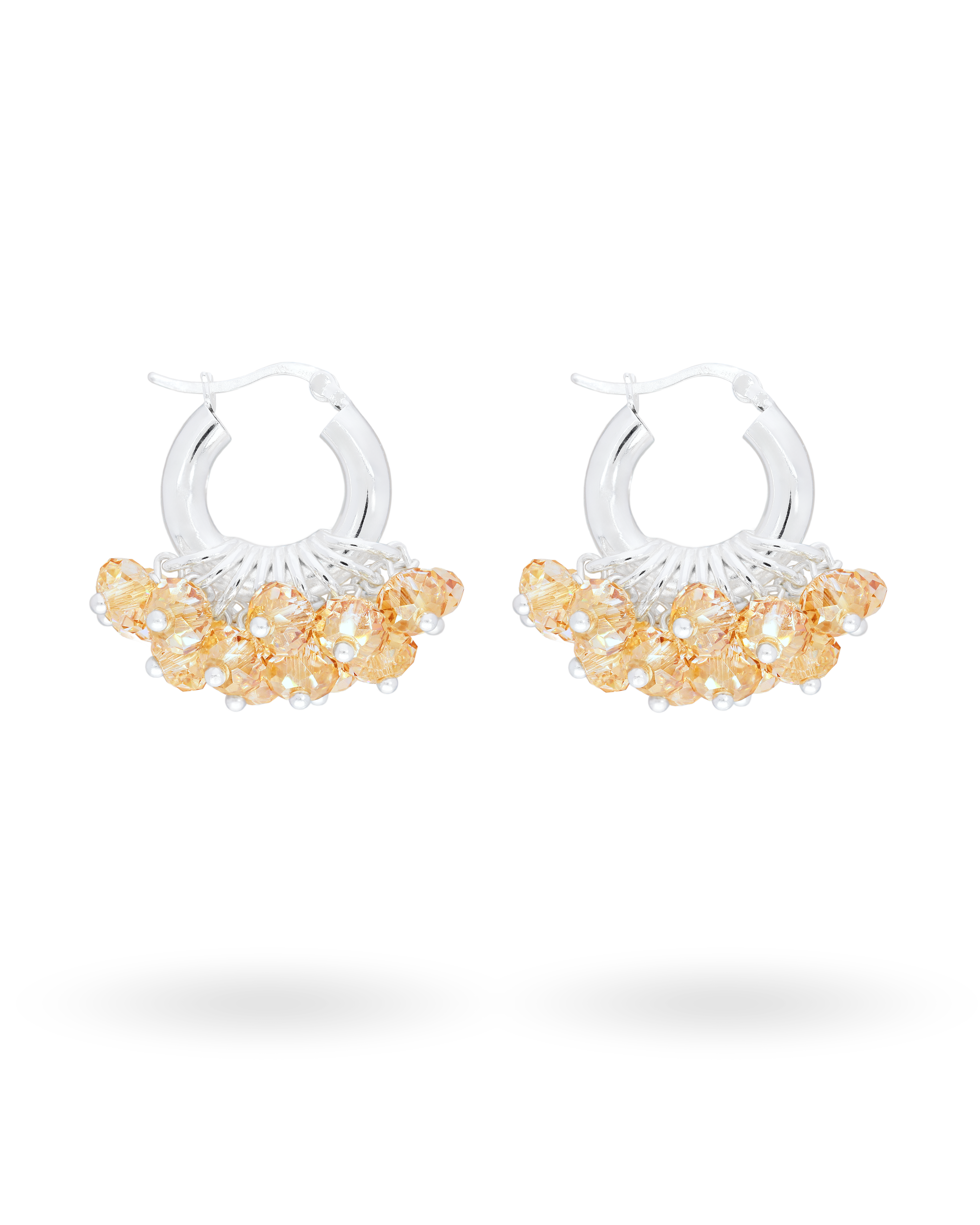 Mini Biscuit Bliss Earrings in Silver