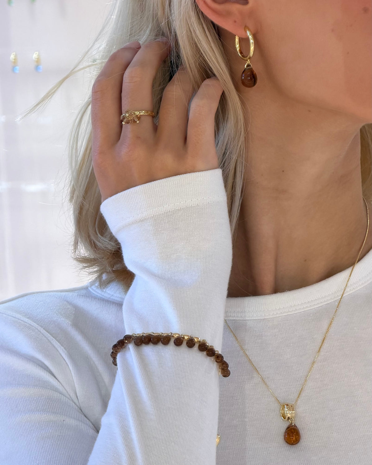 Sugar Drop Choco Earrings