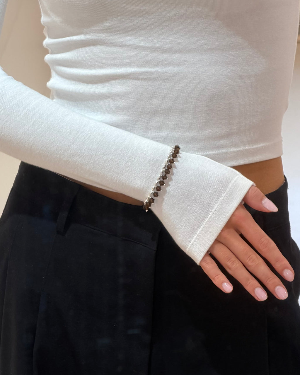 Choco Brownie Bracelet in Silver