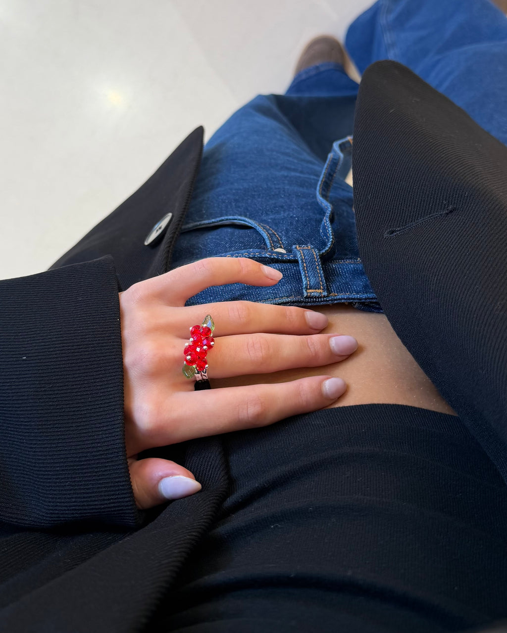 Baby Pomodoro Ring in Silver