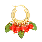Lingonberry Beret Earrings