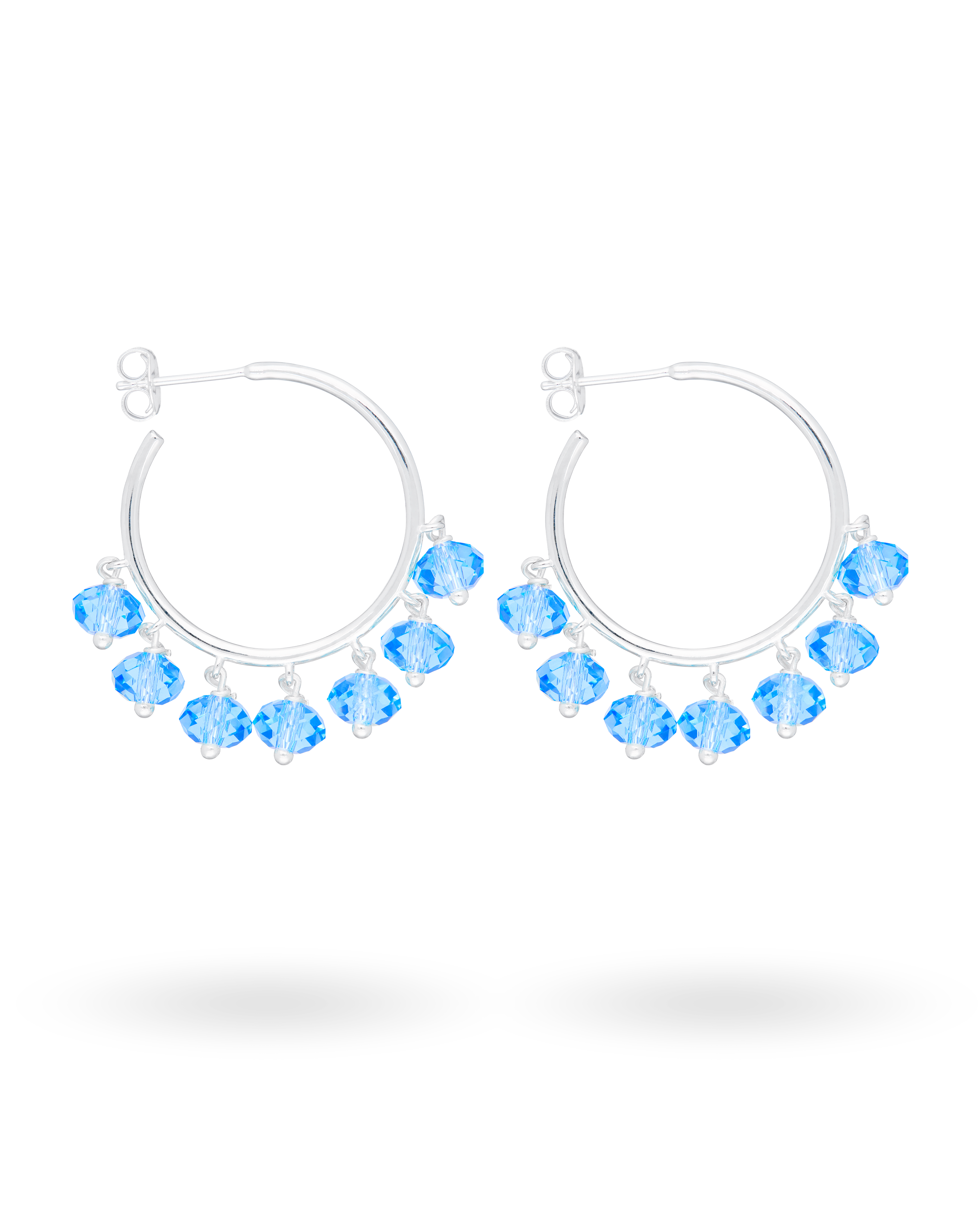 Sea Salt Swirl Earrings in Silver