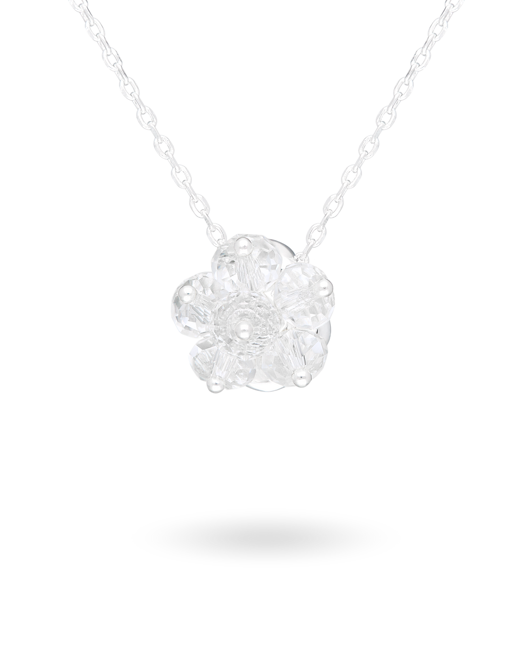 Sugar Cake Necklace in Silver