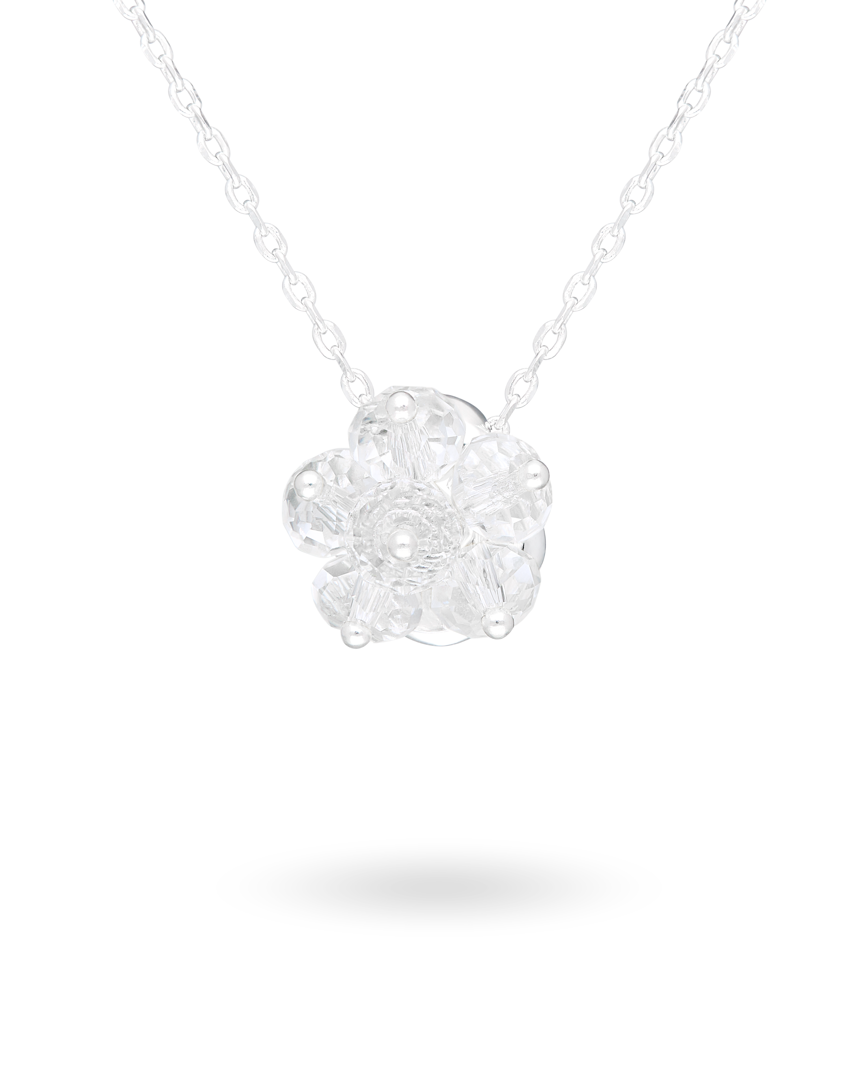 Sugar Cake Necklace in Silver