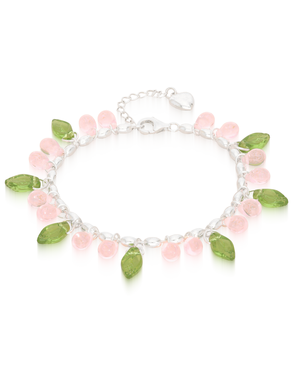 Strawberry Milk Bracelet in Silver