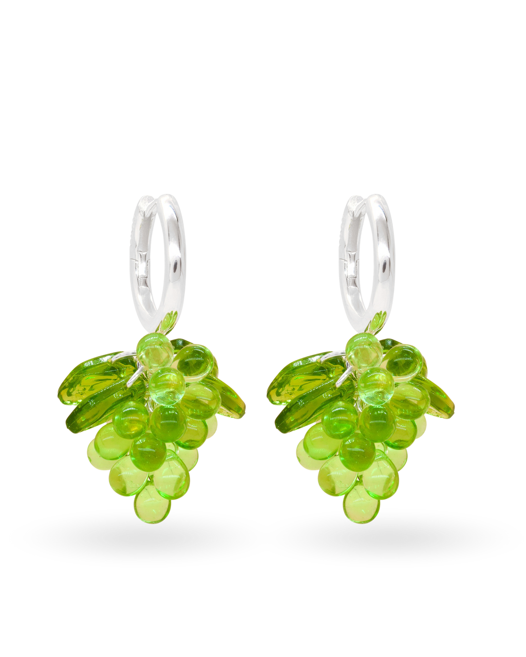 Apple Pie Jelly Earrings in Silver