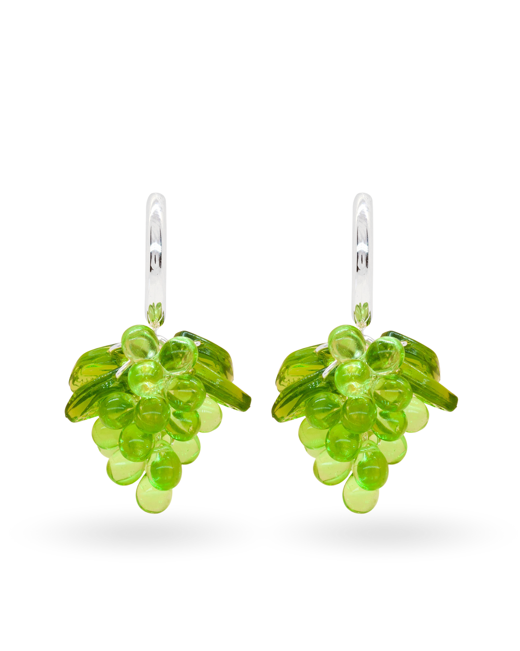 Apple Pie Jelly Earrings in Silver