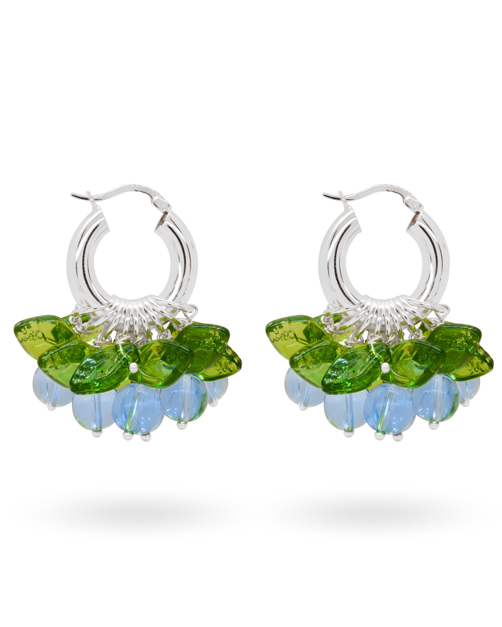 Blueberry Fields Forever Earrings in Silver