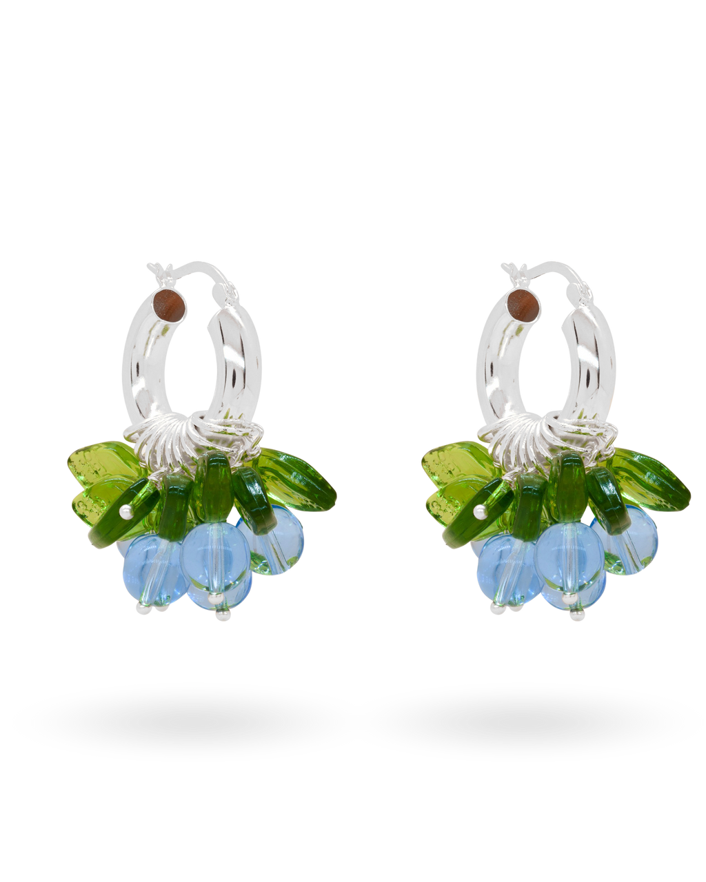 Blueberry Fields Forever Earrings in Silver